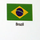 Brazil Flag decal 3 pack