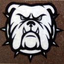 British Bull dog (black & White on clear 22 x 22 mm)