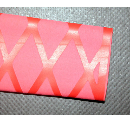 X weave Shrink Wrap Tubing 25 mm Red