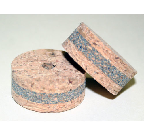 Coloured cork ring 1/3 Stacked Blue