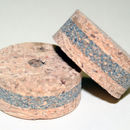 Coloured cork ring 1/3 Stacked Blue