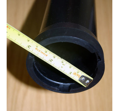 2 1/2 inch diameter tube colour Black max length 2M ( please specify length you need in comments box)