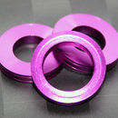 Aluminum Trim Ring Purple 25 OD 15 bore