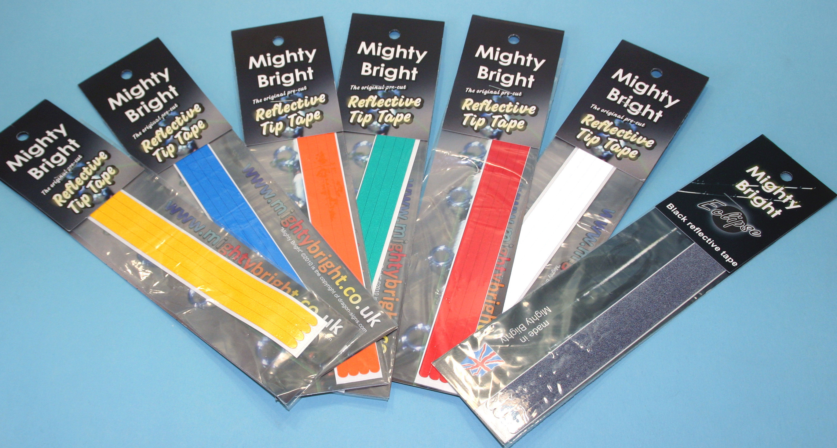 Choice of Colours Mighty Bright Reflective Tip Tape Breakaway Tackle 