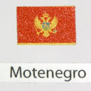 Decalcomania bandiera Montenegro confezione da 3