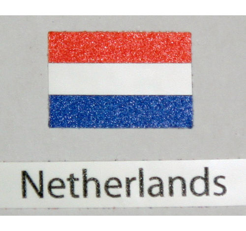Calcomanía bandera Países Bajos pack de 3