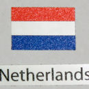 Decalcomania bandiera Paesi Bassi confezione da 3