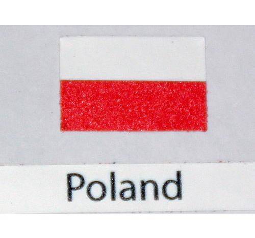 Poland Flag Decal 3 pack