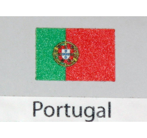 Decalcomania bandiera Portogallo confezione da 3