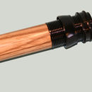 REC Reel Seat Black finish with Zebra wood