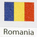 Calcomanía bandera Rumanía pack de 3