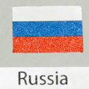 Aufkleber mit russischer Flagge 3er-Pack
