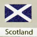 Decalcomania bandiera Scozia confezione da 3
