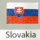 Decalcomania bandiera Slovacchia confezione da 3