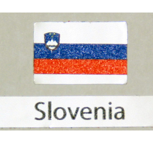 Calcomanía bandera Eslovenia pack de 3