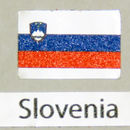 Aufkleber mit slowenischer Flagge 3er-Pack