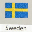 Decalcomania bandiera Svezia confezione da 3
