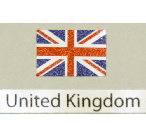 Decalcomania bandiera Regno Unito confezione da 3