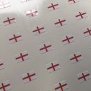 England St George Flag small Decal 6 pack