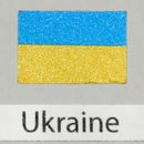 Aufkleber mit ukrainischer Flagge 3er-Pack
