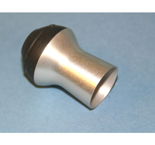 Butt Cap 19mm bore silver finish